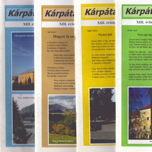 Füzesi Magda (főszerk.) - Kárpátaljai Hírmondó XIII. évfolyam 2017. teljes (1-4. szám)