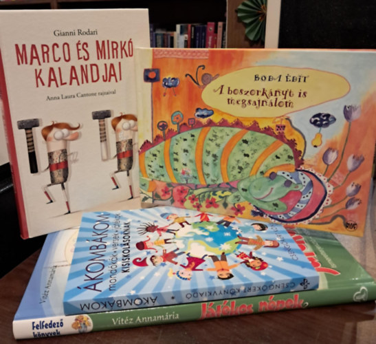 Gianni Rodari, Vitz Annamria Boda Edit - 4 db-os meseknyv KNYVMENT AJNLAT: A boszorknyt is megsajnlom+Marco s Mikr kaladjai+kombkom mondkk, versek, jtkok kisiskolsoknak+Jtkos npek 2.