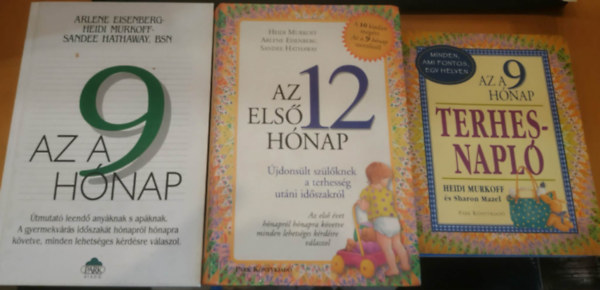 Heidi Murkoff, Arlene Eisenberg, Sandee Hathaway - 3 db babakönyv: Az a 9 hónap Terhesnapló + Az a 9 hónap Útmutató + Az első 12 hónap