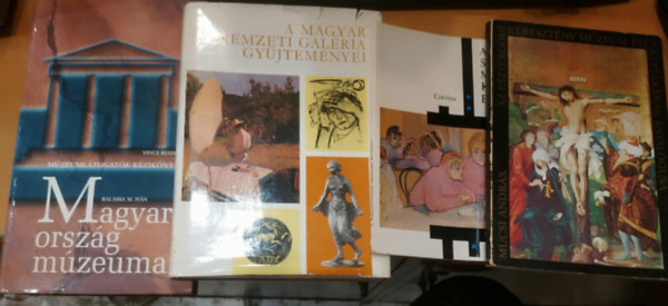 Solymár István, József Vadas, Mucsi András Balassa Iván - 4 db Magyarország múzeumai + A magyar nemzeti geléria gyűjteményei + A Szépművészeti Múzeum Képtára + Az esztergomi keresztény múzeum régi képtárának katalógusa
