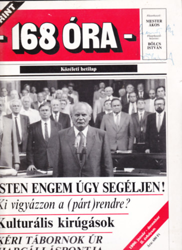 Mester Ákos- Bölcs István - 168 óra-Közéleti hetilap (1990. január-december II. évfolyam) - Reprint