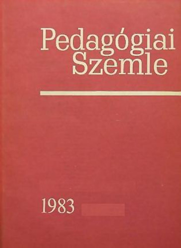 Pedaggiai Szemle 1983 november