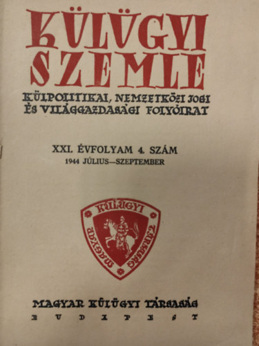 K�l�gyi szemle XXI. �vfolyam 4.sz�m
