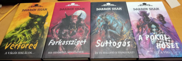 Darren Shan - 4 db Démonvilág: 3: Vérfüred + 8: Farkassziget + 9: Suttogás + 10: A pokol hősei