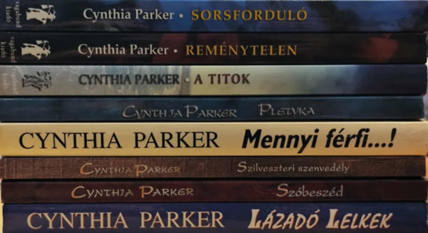 Cynthia Parker - 8 db Cynthia Parker kötet