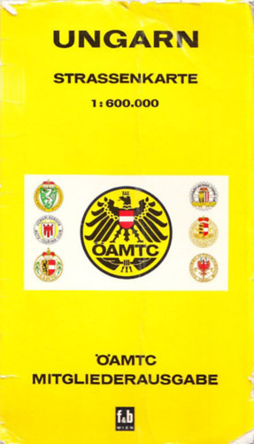 Ungarn Strassenkarte 1: 600.000 (AMTC trkp)