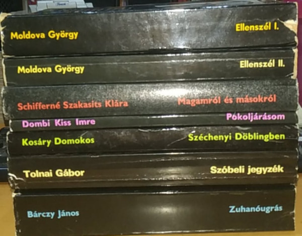 Dombi Kiss Imre, Tolnai Gábor, és mások Moldova György - Ellenszél I.-II. + Magamról és másokról + Pokoljárásom + Széchenyi Döblingben + Szóbeli jegyzék + Zuhanóugrás (7 kötet)