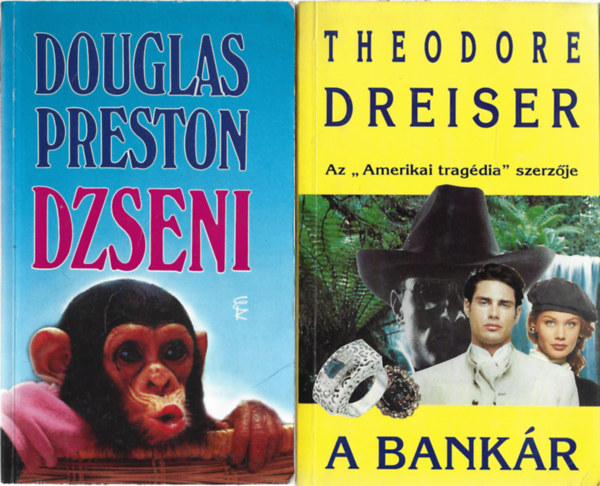 2 db könyv, Douglas Preston: Dzseni, Theodore Dreiser: A bankár