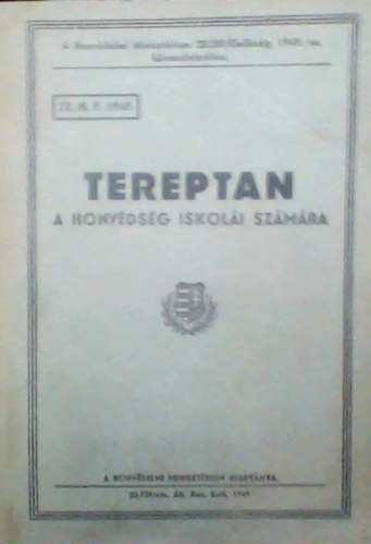 Horv�th Andor - Tereptan - A honv�ds�g iskol�i sz�m�ra