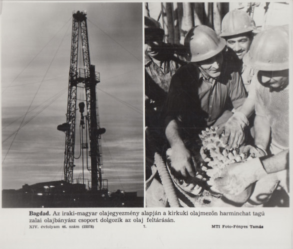 MTI eredeti fot: Bagdad - kirkuki olajmez (17x24 cm)