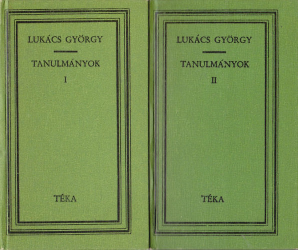 Lukcs Gyrgy - TANULMNYOK I-II. (TKA)