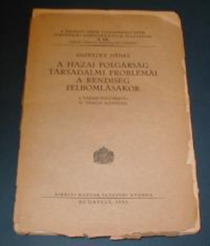 Oszetzky D�nes - A hazai polg�rs�g t�rsadalmi probl�m�i a rendis�g felboml�sakor