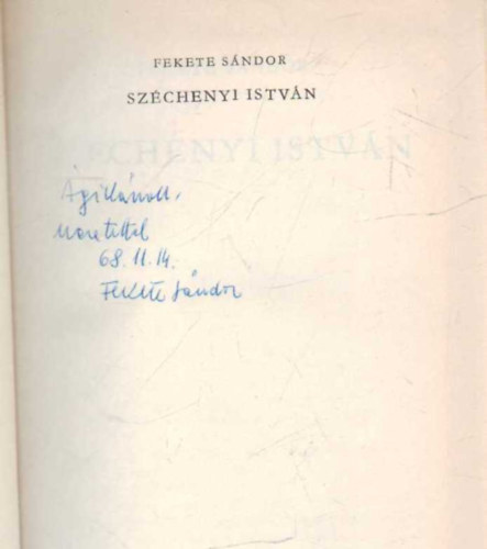 Fekete S�ndor - Sz�chenyi Istv�n