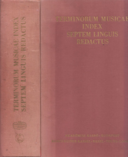 Horst [szerk.] Leuchtmann - Terminorum musicae... Htnyelv zenei sztr