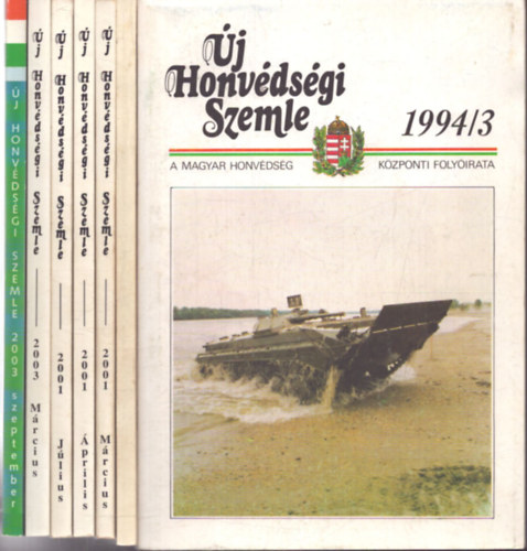 7 db �j Honv�ds�gi Szemle: 1994/3., 1997/5., 2001/3., 2001/4., 2001/7., 2003/3., 2003/9.
