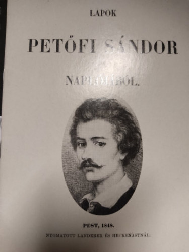 Lapok Petőfi Sándor naplójából - Első ív