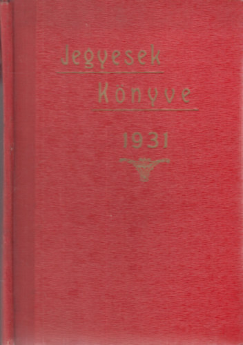 Jegyesek könyve 1931.