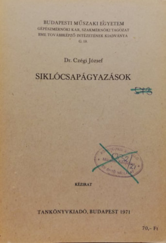 Dr. Czgi Jzsef - Siklcsapgyazsok