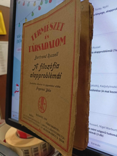 Bertrand Russel - A filoz�fia alapprobl�m�i (Term�szet �s t�rsadalom 4. sz�m)