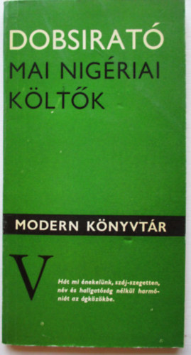 Dobsirató-Mai nigériai költők