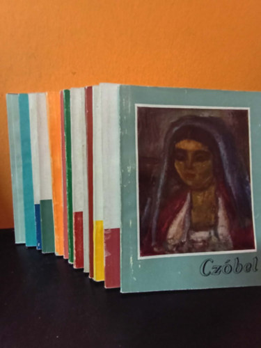 15 db. mű "A Művészet Kiskönyvtára" sorozatból: Daunmier. Andreescu, Manet, Raffaello, Chardin, Van Gogh, Renoir, Gauguin, Botticelli, Koszta, Székely, Piero Della Francesca, Frans Hals, Czóbel