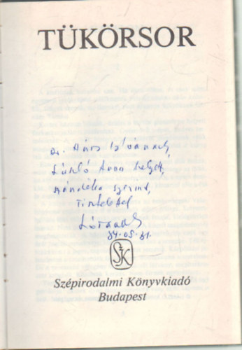 L�szl� Anna - T�k�rsor