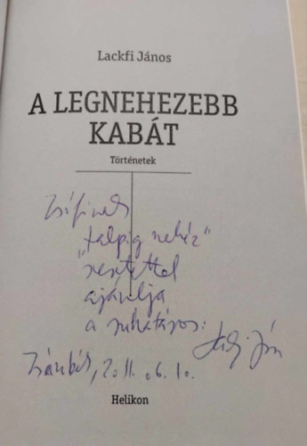 Lackfi Jnos - A legnehezebb kabt