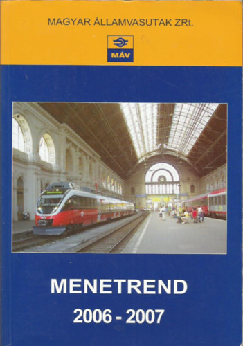 MÁV menetrend 2006-2007