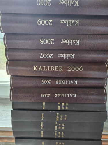 Kaliber 1998- t�l  2010- ig 12 k�tetben!