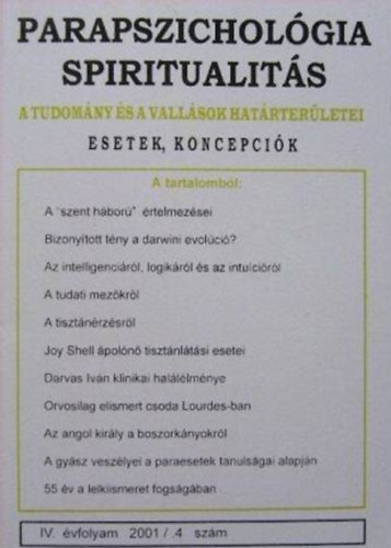 Parapszichológia spiritualitás 2001/4.