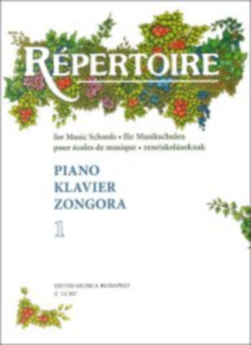 Sármai József - Repertoire for Music Schools - Piano 1 ( Magyar - Angol - Német nyelven)