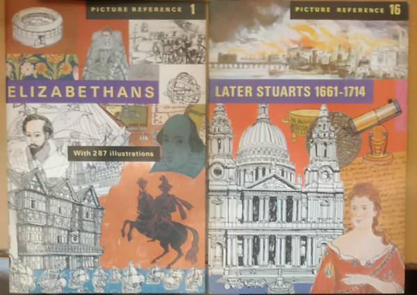 Leslie Marshall Harold Boswell Taylor - 2 db Picture Reference: 1. Elizabethans + 16. Later Szuarts 1661-1714