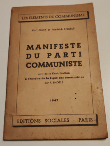 Karl-Engels, Friedrich Marx - Manifeste du parti communiste 1947