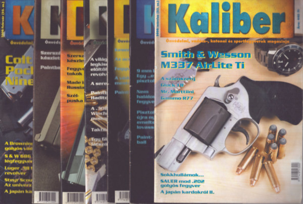 Kalmr Zoltn  (fszerk.) - Kaliber 2000/3., 6., 7., 8., 9., 11., 12. szmok (7 db)