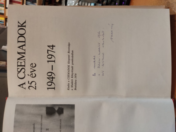 A Csemadok 25 �ve 1949-1974