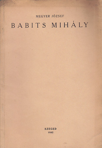 Megyer J�zsef - Babits Mih�ly