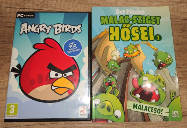 2 Angry Birddel kapcsolatos kiadvny: Angry Birds (PC CD-ROM) + Malac sziget hsei 1.