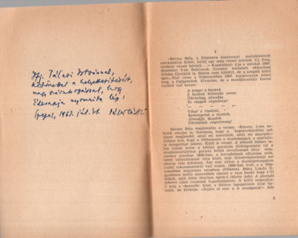 P�ter L�szl� - Juh�sz Gyula a munk�smozgalomban - Dedik�lt