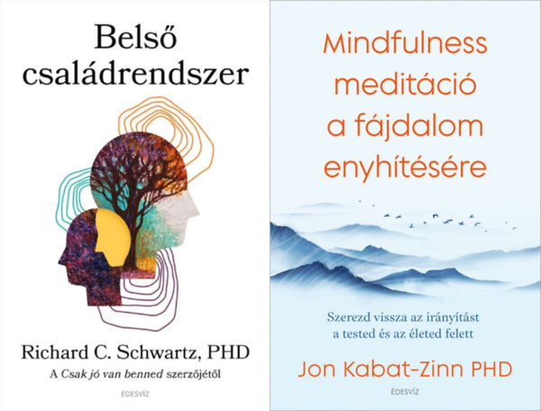 Jon Kabat-Zinn Richard C. Schwartz - 2 db knyv a boldogsg elrshez: Bels csaldrendszer - A Csak j van benned szerzjtl + Mindfulness meditci a fjdalom enyhtsre - Szerezd vissza az irnytst a tested s az leted felett