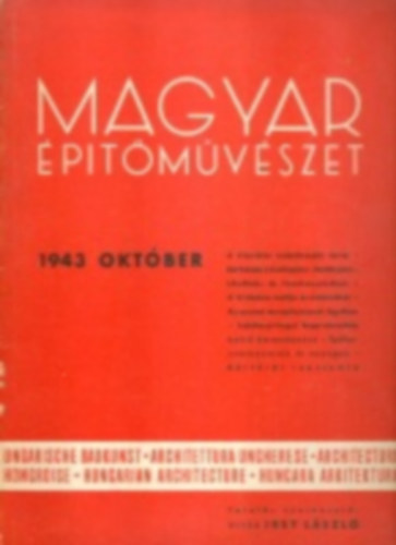 vitz Irsy Lszl szerk. - Magyar ptmvszet 1943. oktber