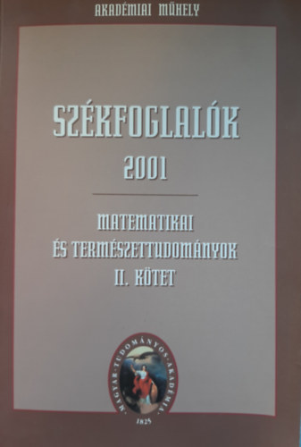 Szkfoglalk 2001 - Matematikai s termszettudomnyok II. ktet
