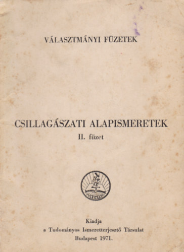 Rka Gedeon - Csillagszati alapismeretek II. fzet