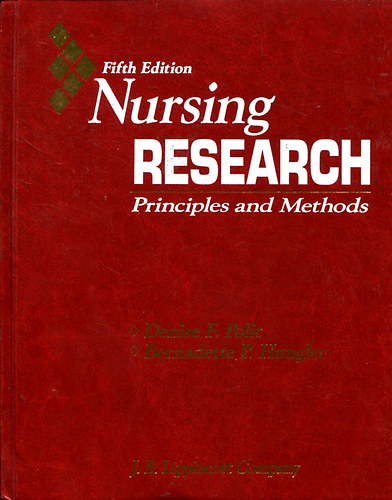 Bernadette P. Hungler Denise F.Polit - Nursing research - Principles and methods