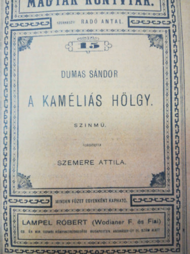 ifj. Dumas Sndor - A kamlis hlgy