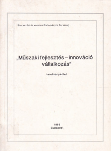 Dri-dr.Erdsi - Mszaki fejleszts - innovci vllalkozs