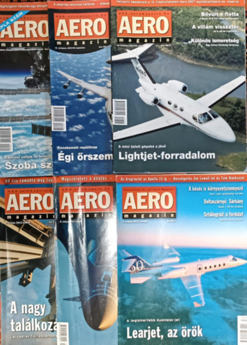 AERO magazin szrvnyszmok (2001, 2002, 2006, 2007) (6 db)