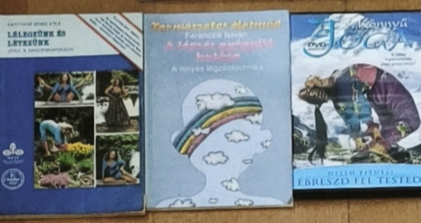 Kártyikné Benke Etka Ferencsik István - 2db megfelelő légzéssel, jógával kapcsolatos mű + ajándék DVD - A légzés gyógyító hatása-A helyes légzéstechnika, Lélegzünk és létezünk-Jóga a mindennapokban + Könnyű jóga
