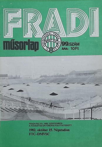 Nagy Bla  (szerk.) - Fradi msorlap 99. szm