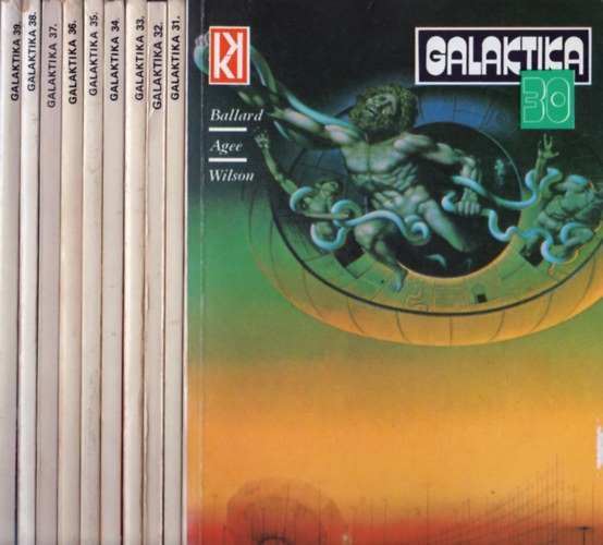 Kuczka Pter  (szerk.) - Galaktika 30-39. szm (1978-1980) (10 db)