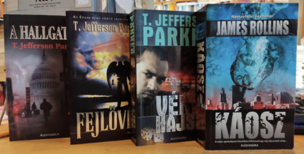 T. Jefferson Parker James Rollins - 4 db krimi: A hallgats + Fejlvs + Kosz + Vres hajsza